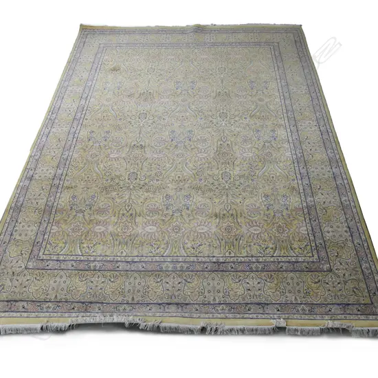 A very large Iranian Kerman hand knotted carpet