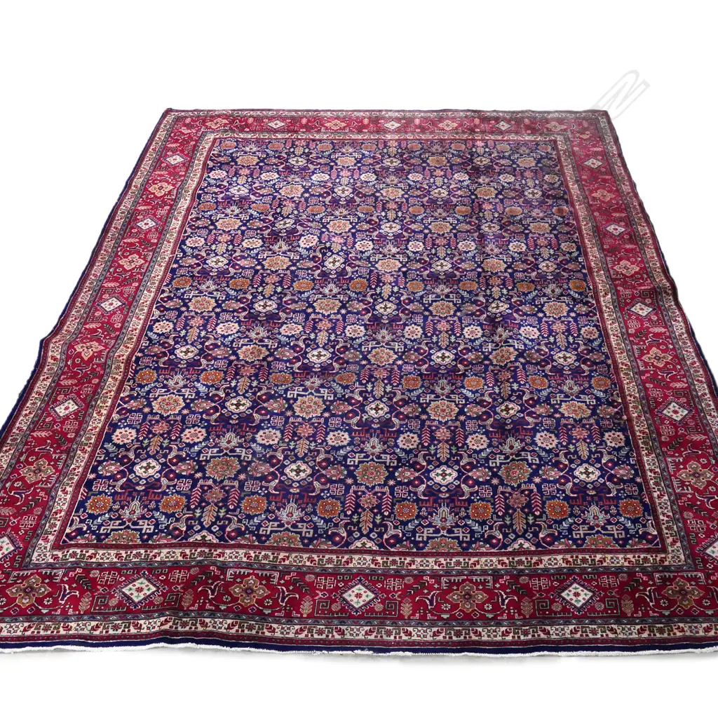 A very large Iranian hand knotted Tabriz carpet Image 1++
