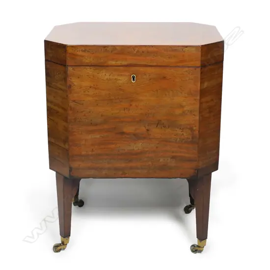 A Regency mahogany cellarette,