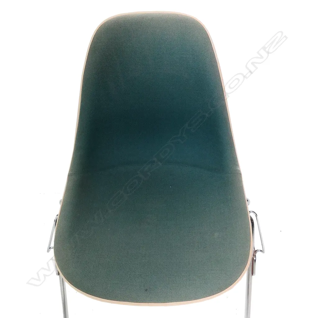 A set of four original Eames DSS stacking chairs for Herman Miller, Image 1++
