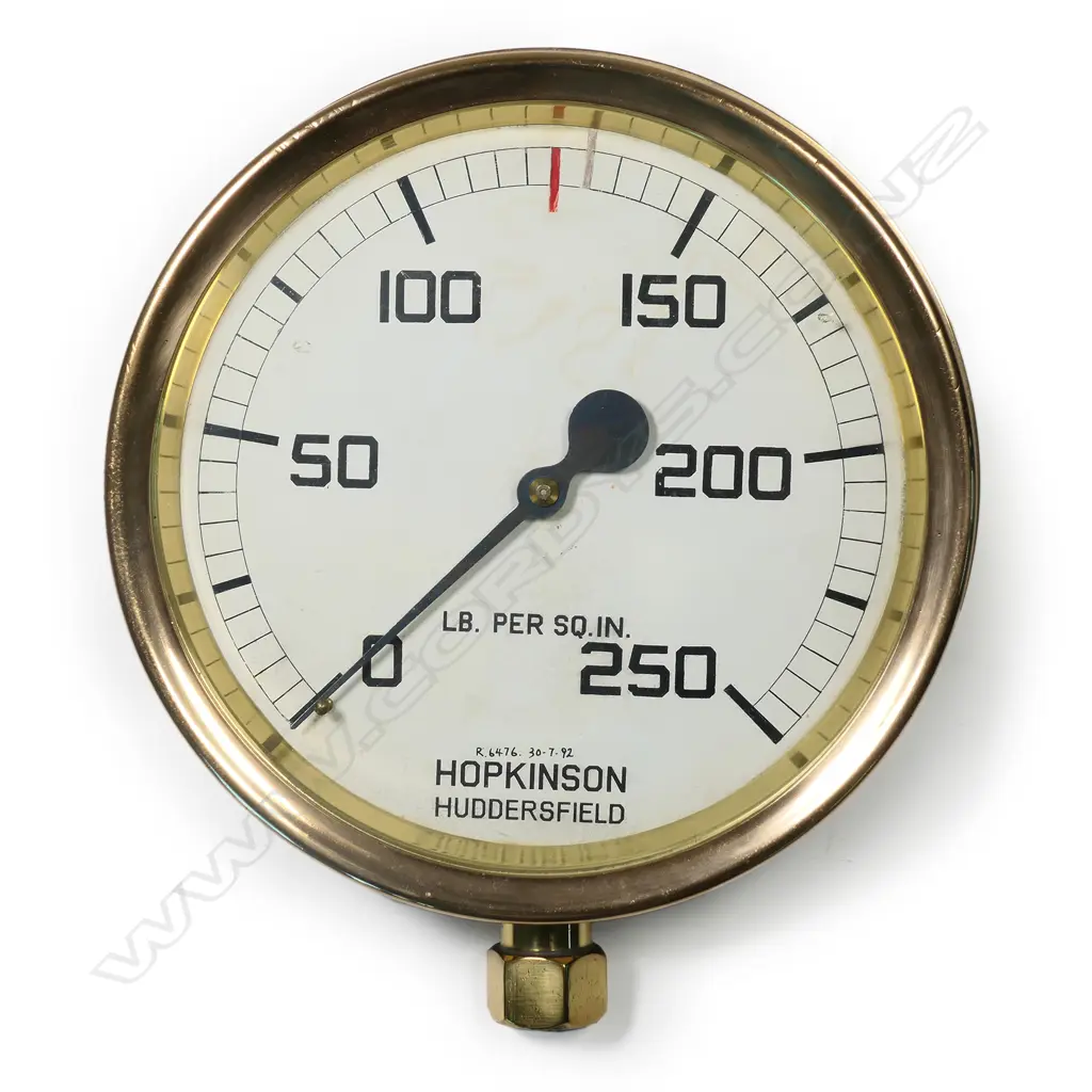 A vintage brass boiler pressure gauge, Image 1++