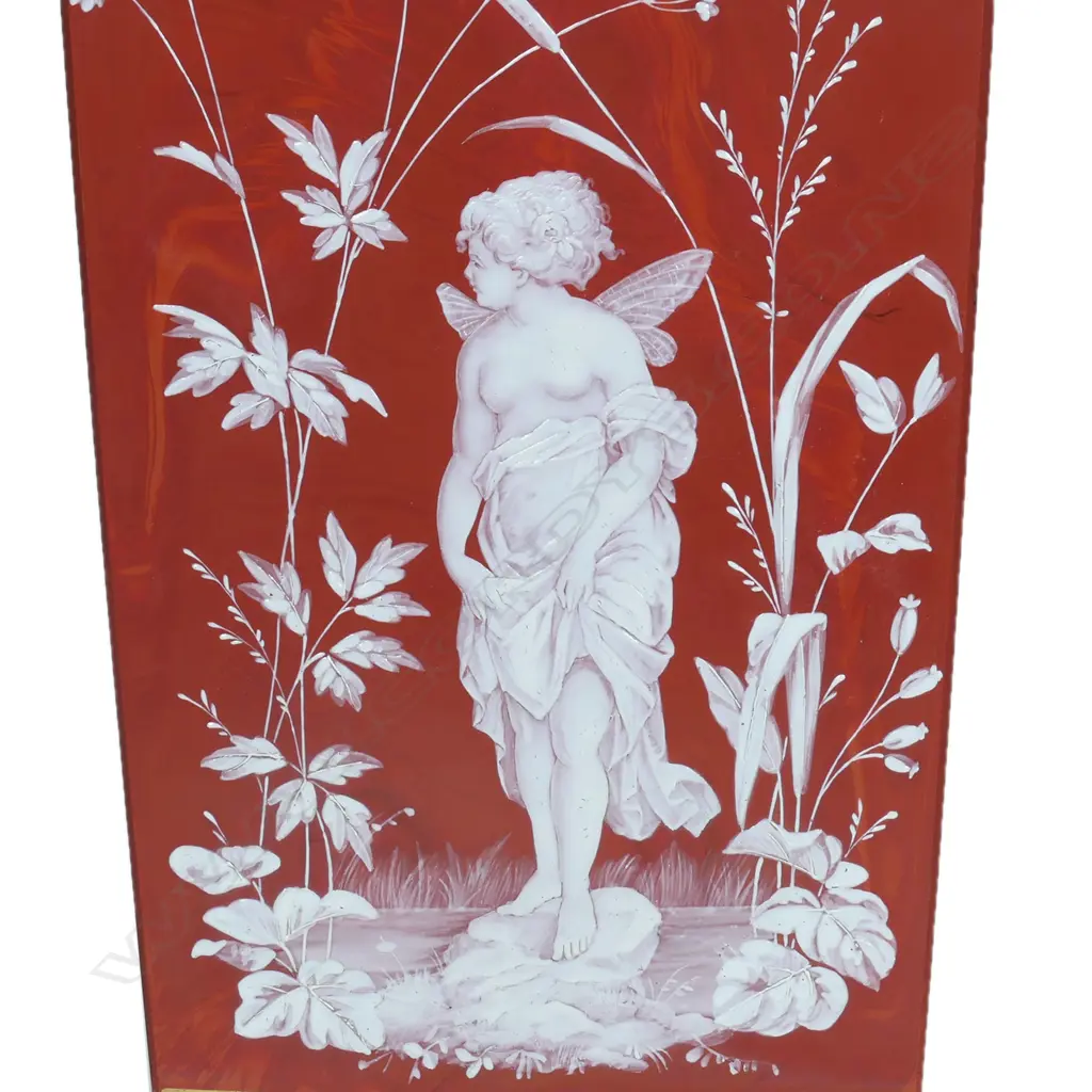 A 19thC glass vase, Image 1++