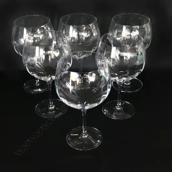 A set of six Waterford gin balloon glasses,