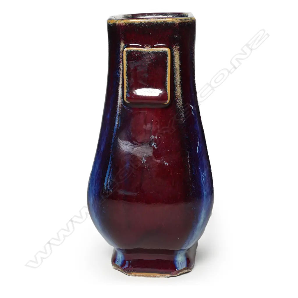 A Chinese Song Dynasty style flambé-glazed vase, Image 1++