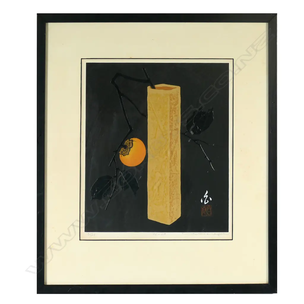 Haku Maki (Jap. 1924-2000) two sōsaku-hanga woodblock prints Image 1++