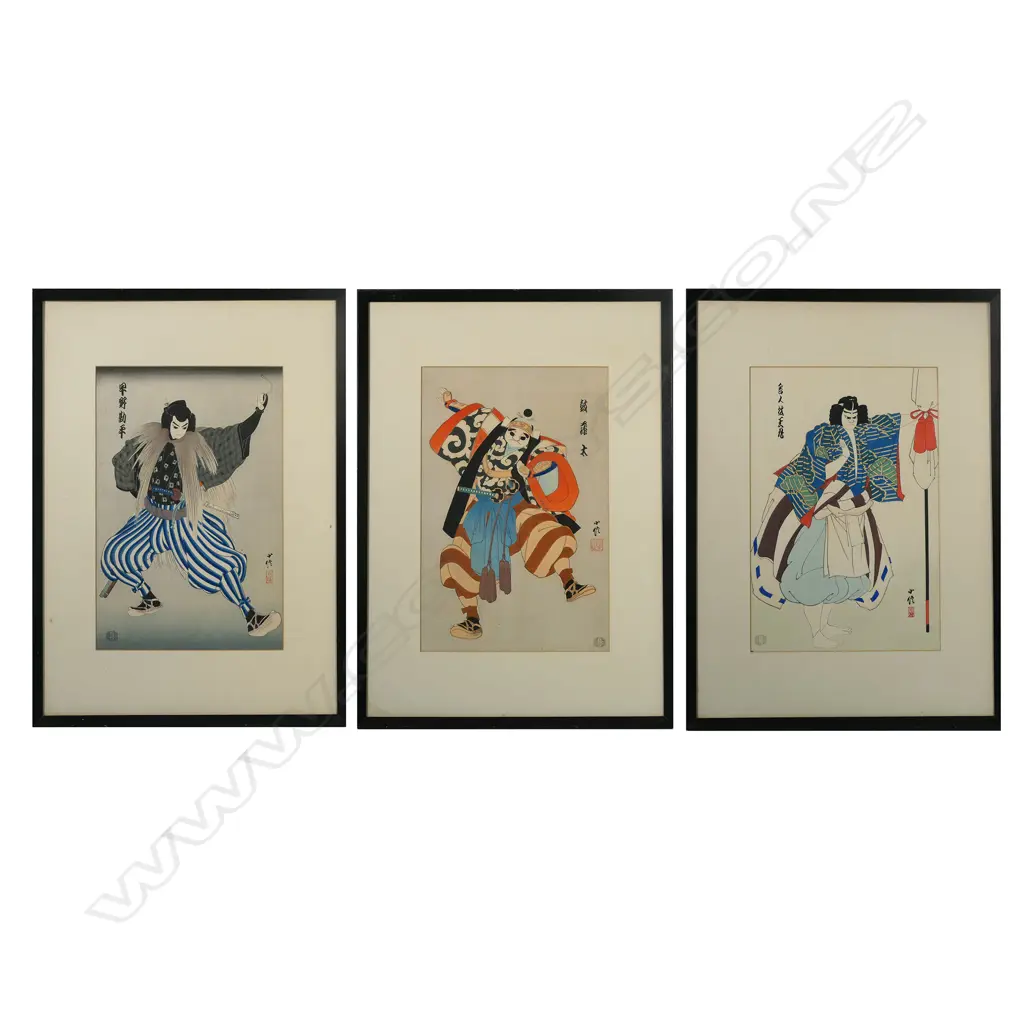 Hasegawa Konobu (Jap 1914-1999), three shin hanga woodblock prints, c.1950s Image 1++