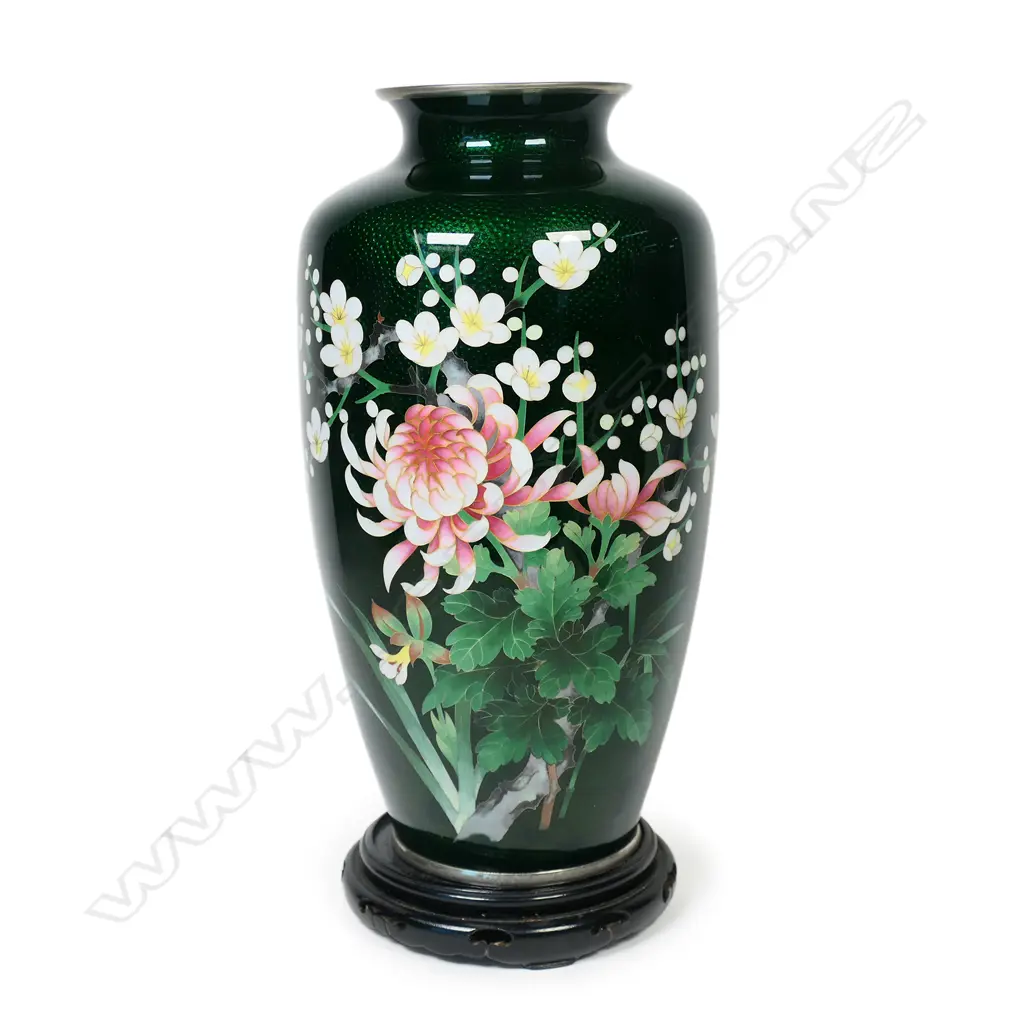 CLOISONNE VASE H.245mm Image 1++