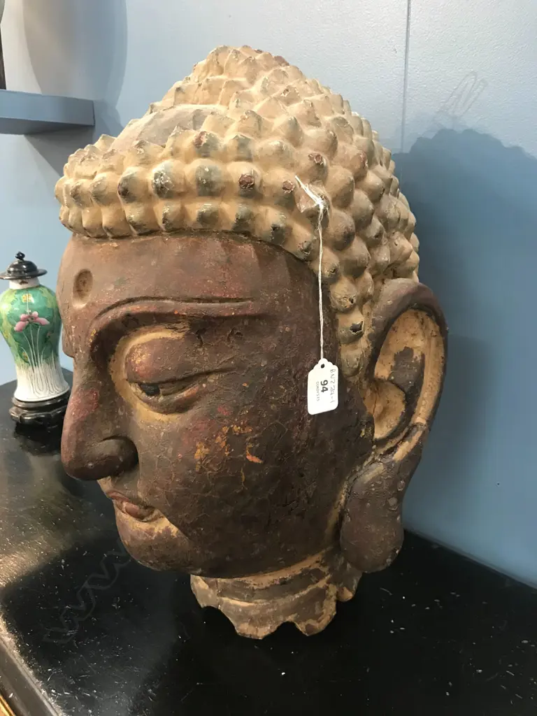 A large old Buddha head Image 1++