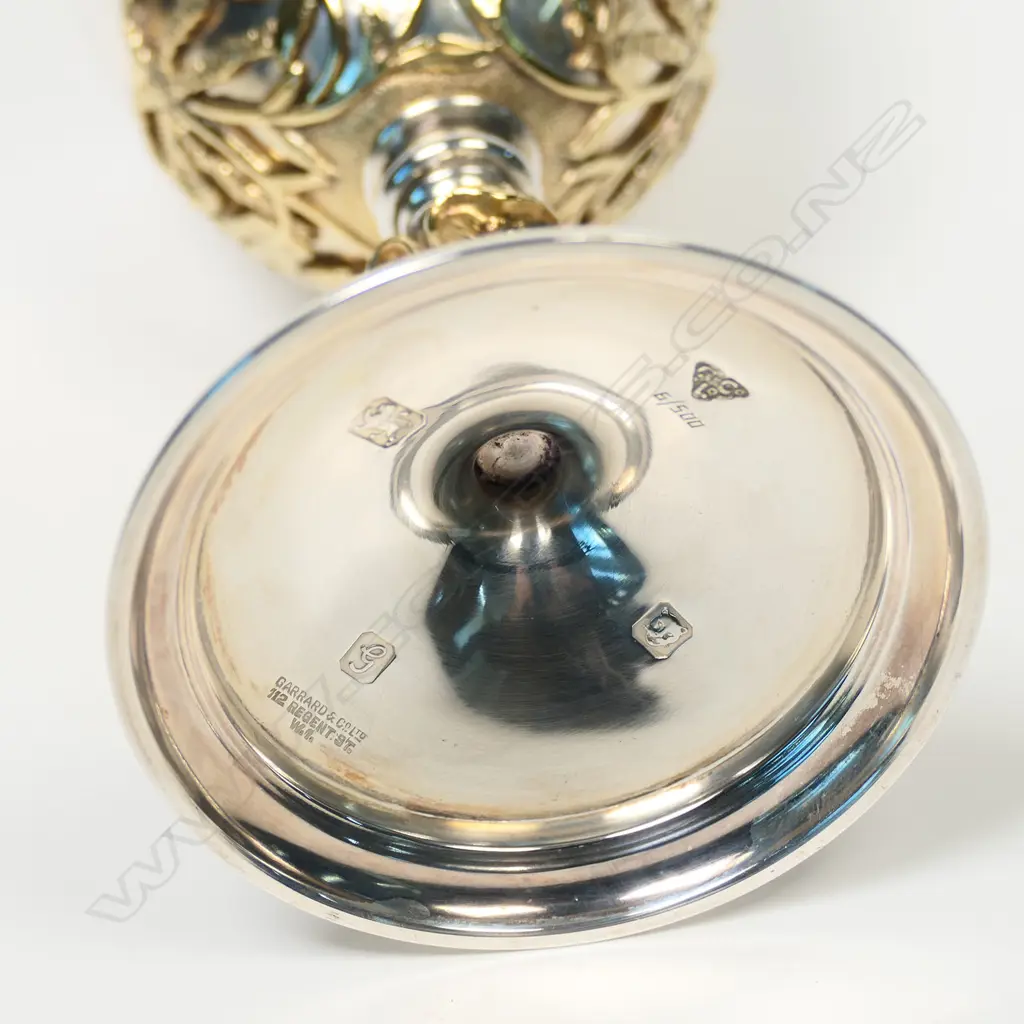 A Garrard & Co silver commemorative goblet, for the Royal Wedding Charles and Diana Image 1++