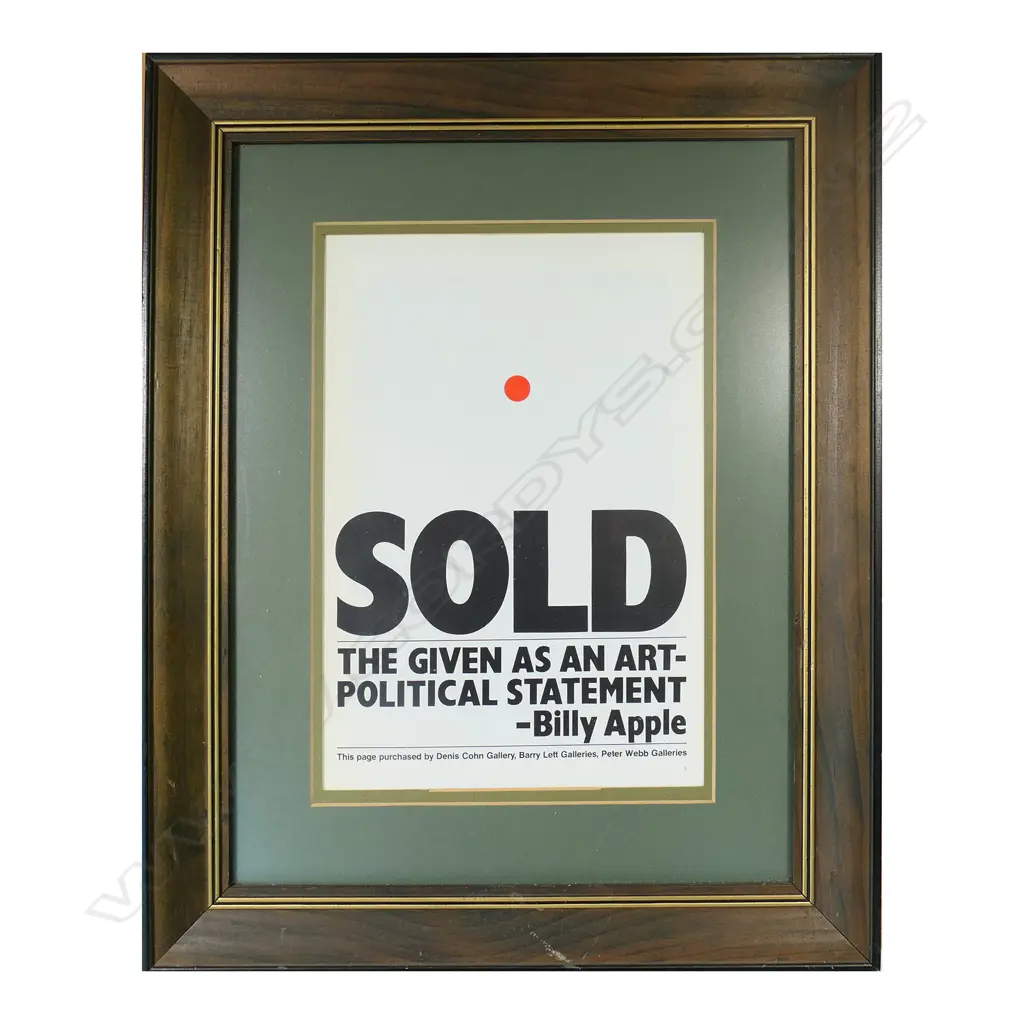 Billy Apple (1935-2021), Image 1++