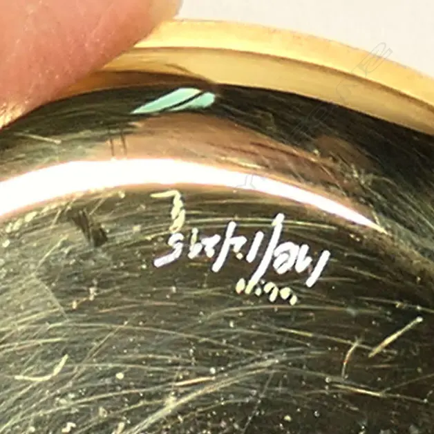 An Edwardian 18ct gold full hunter Rotherhams pocket watch, Image 1++