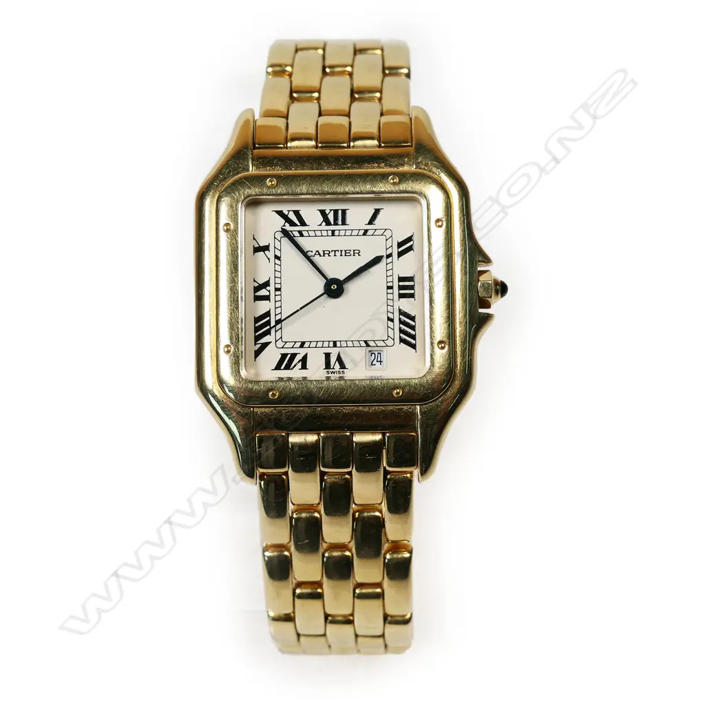 An 18ct gold Cartier Panthère wristwatch Image 1++