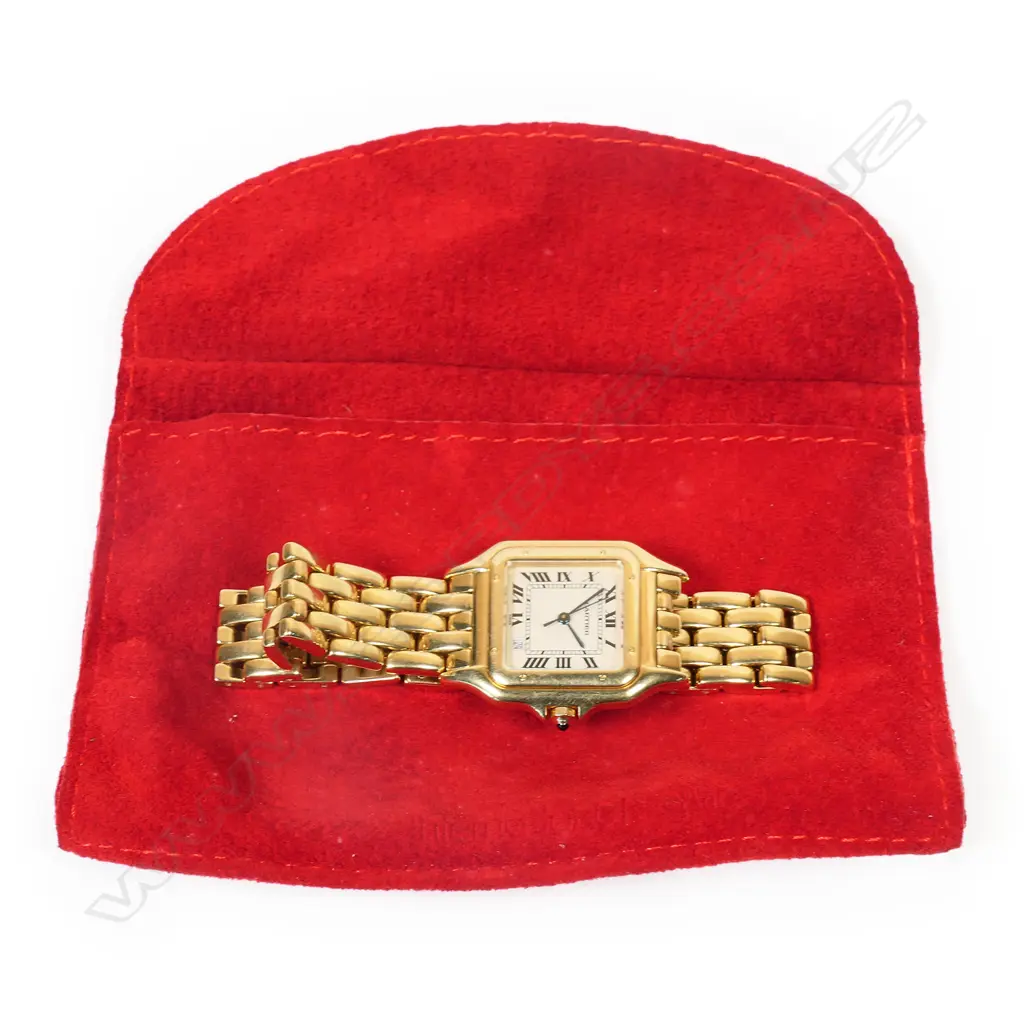 An 18ct gold Cartier Panthère wristwatch Image 1++