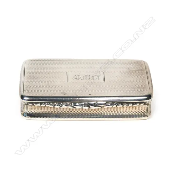 A William IV silver snuff box,