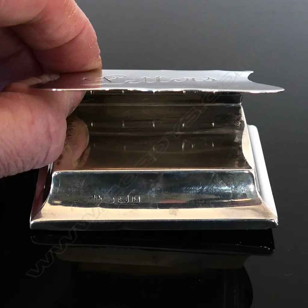 1905 Birmingham Hallmarked Silver Letters Clasp by William Hutton & Sons Ltd Image 1++