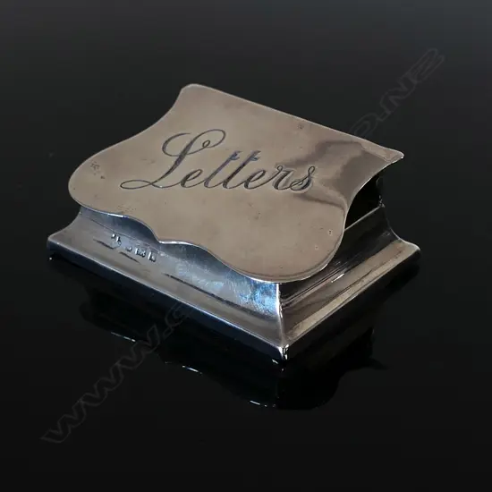 1905 Birmingham Hallmarked Silver Letters Clasp by William Hutton & Sons Ltd