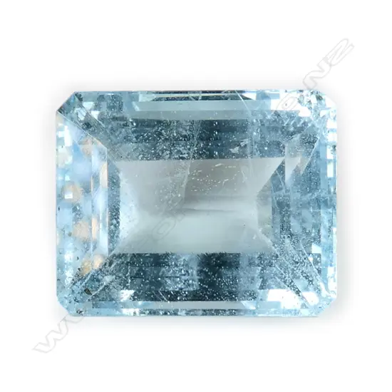 A natural aquamarine loose gemstone,