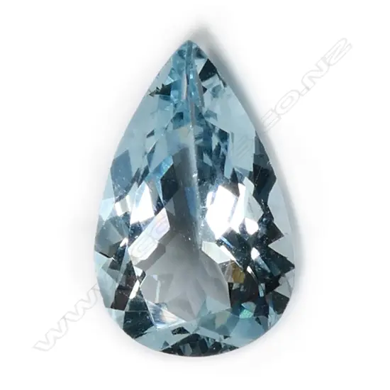 A natural aquamarine loose gemstone,