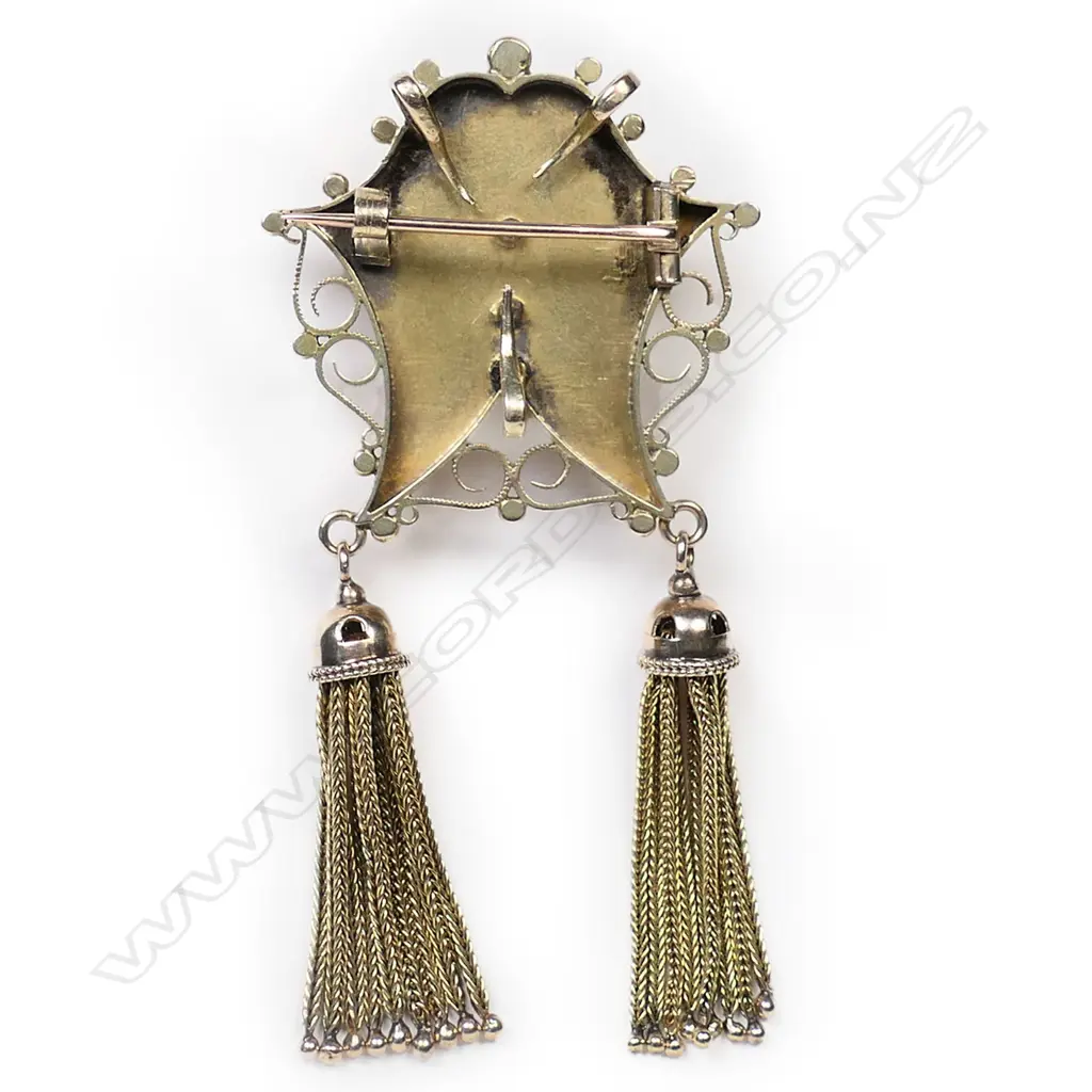 A 14ct gold Victorian brooch, Image 1++