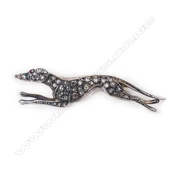 A vintage style gold, silver and diamond brooch,