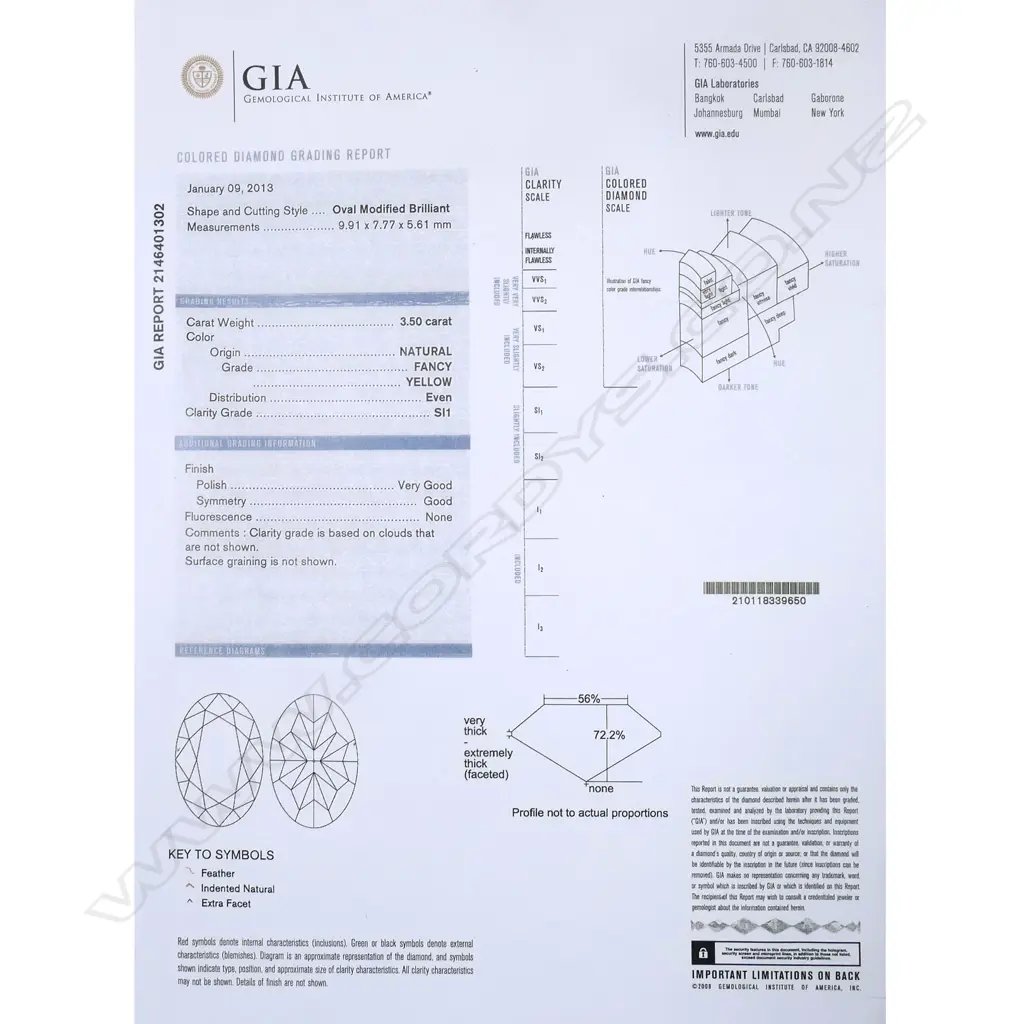 An impressive 18ct white gold, yellow and white diamond ring, Image 1++