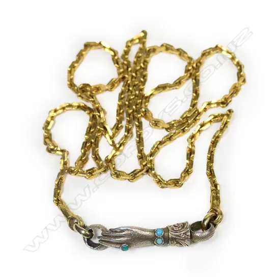 A 22ct gold chain necklace,