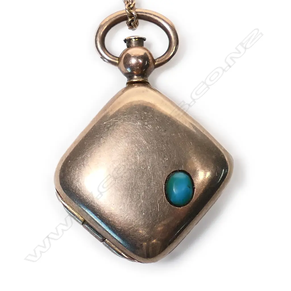 A rare Edwardian 9ct rose gold four-fold locket, Image 1++