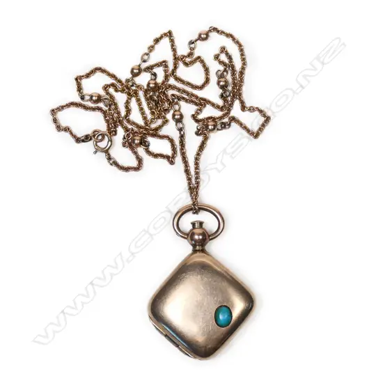 A rare Edwardian 9ct rose gold four-fold locket,