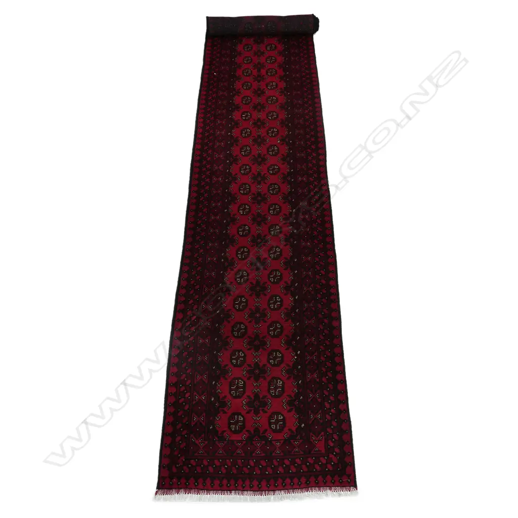 An Afghan Turkoman hand knotted runner, Image 1++