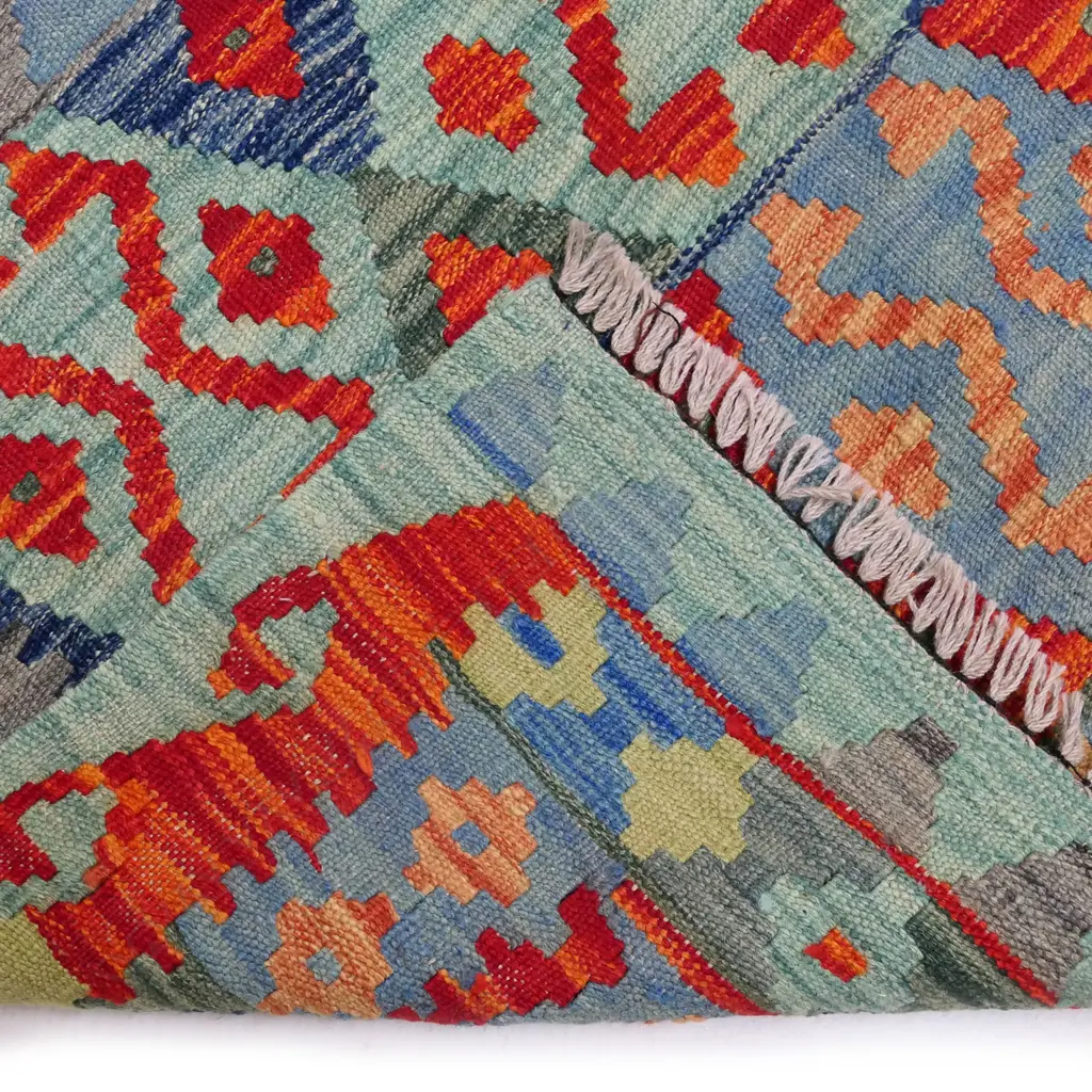 A muliti-coloured kilim runner, Image 1++