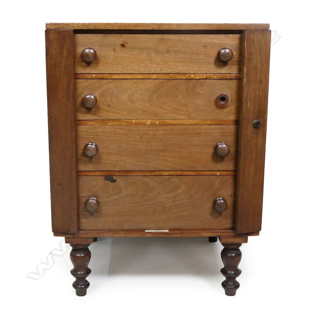 A Victorian small proportion Wellington chest, Image 1++