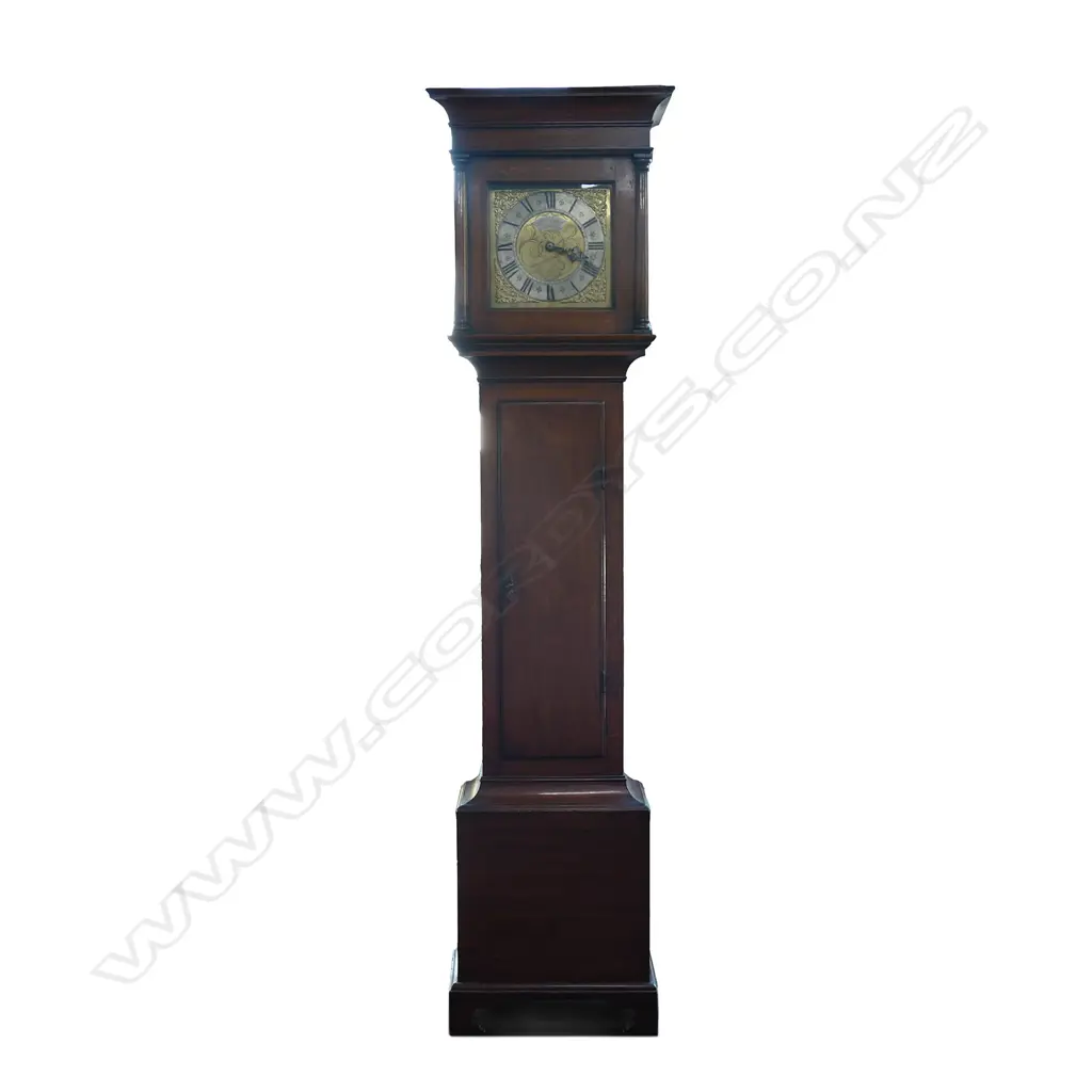 A mid 18thC thirty-hour, oak long case clock, Image 1++