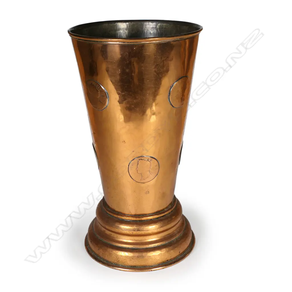 A Georgian Old Sheffield Plate tavern gambling beaker, Image 1++
