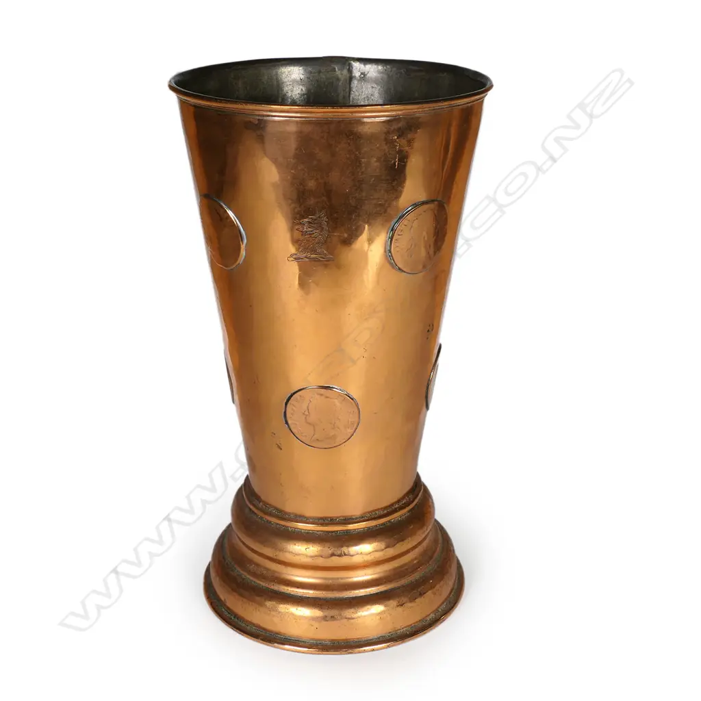 A Georgian Old Sheffield Plate tavern gambling beaker, Image 1++