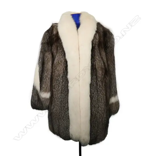 A luxurious fox fur coat,