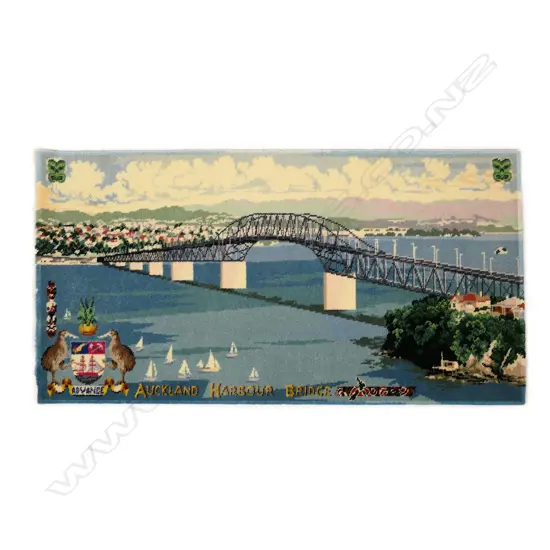 A vintage Feltex picture rug,