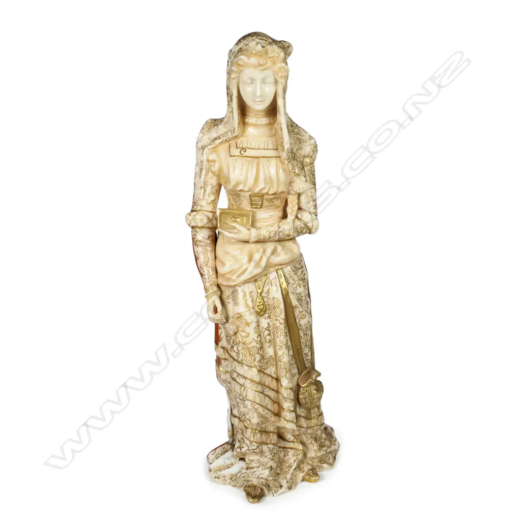 A Doulton Burslem Charles Noke design double sided figure of Mephistopheles and Marguerite Image 1++