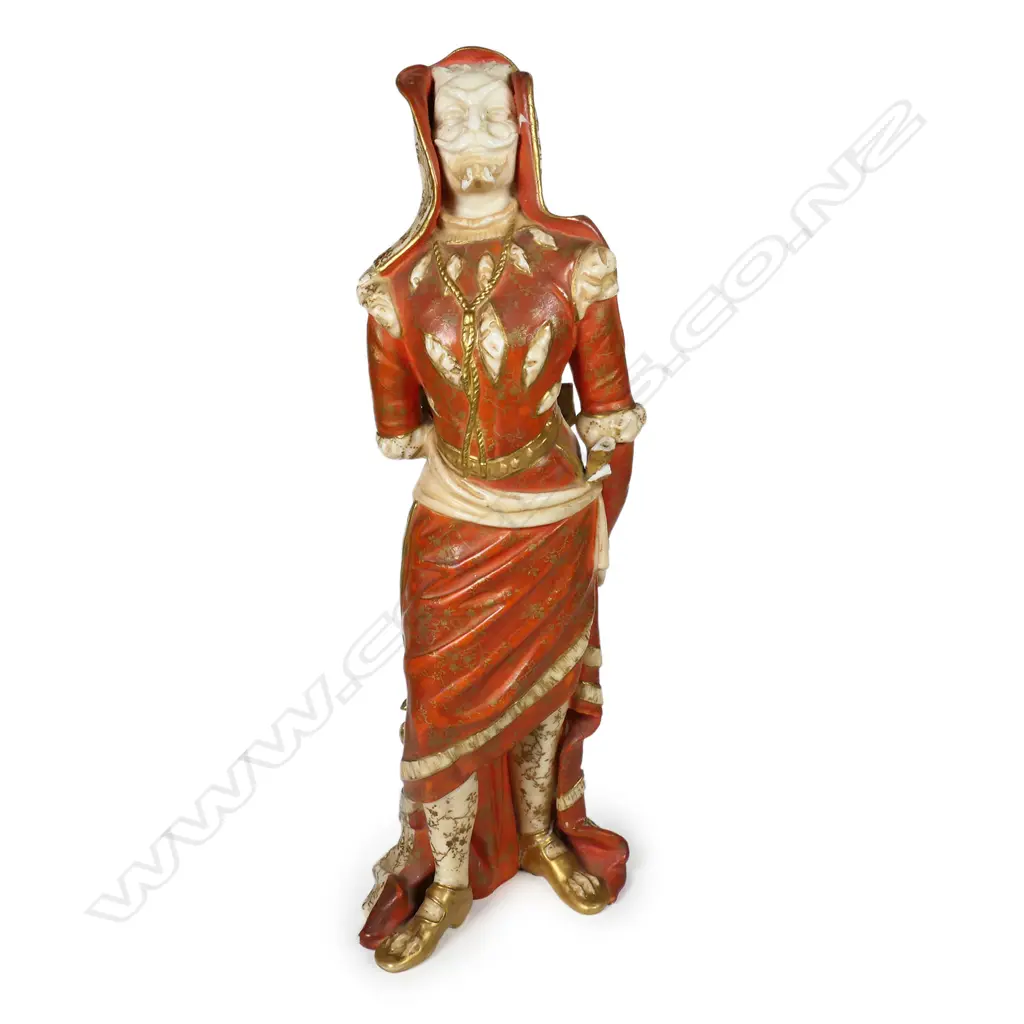A Doulton Burslem Charles Noke design double sided figure of Mephistopheles and Marguerite Image 1++