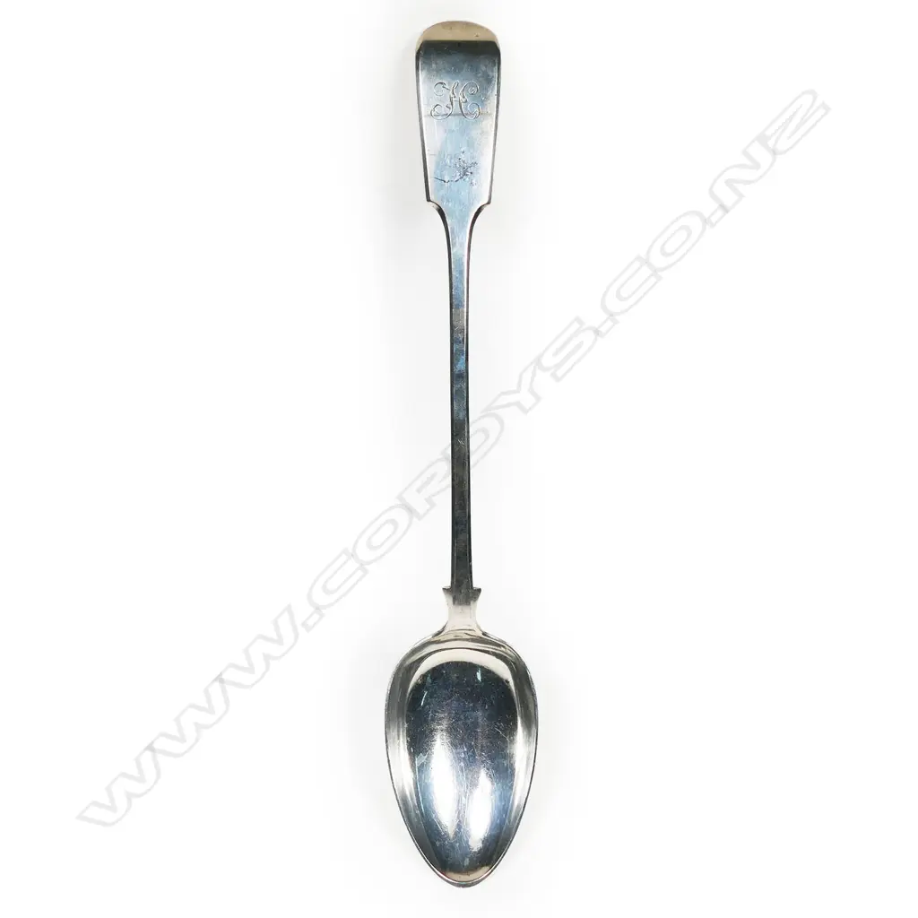 An early Victorian silver pie spoon, Image 1++