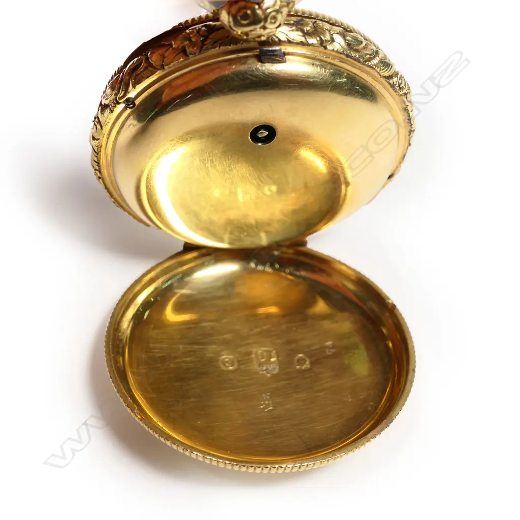 An 18ct gold, open face pocket watch by Robert Morton, Edinburgh, hallmarked 1820 Image 1++