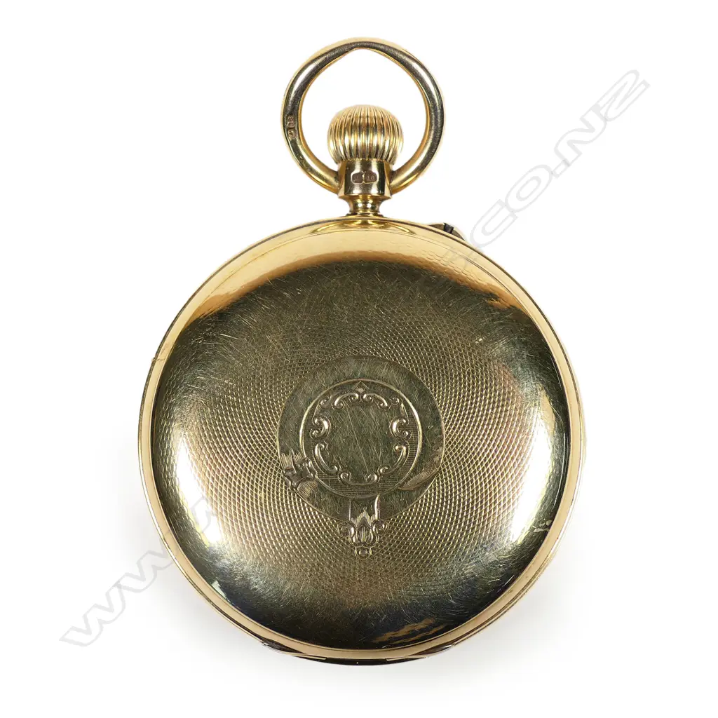 An 18ct gold Rotherhams, London hunter case pocket watch, Image 1++