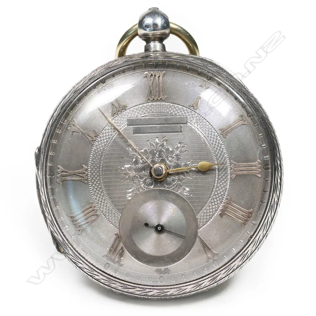 CATALOGUE ALTERATION:  Victorian not George IV. A silver cased open face large pocket watch by John Forrest, London, Image 1++