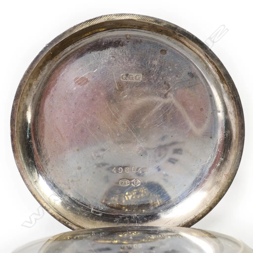 An early 20thC silver Hebdomas 8-day hunter pocket watch, Image 1++