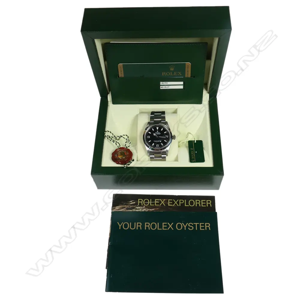 A Rolex stainless steel Explorer gent’s wristwatch full set, Image 1++