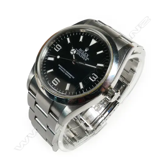 A Rolex stainless steel Explorer gent’s wristwatch full set,