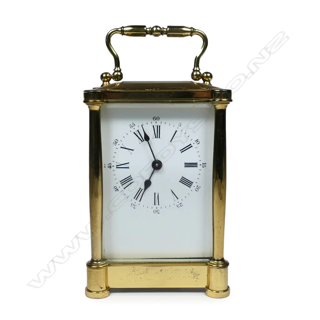 An early 20thC brass cased carriage clock, Image 1++