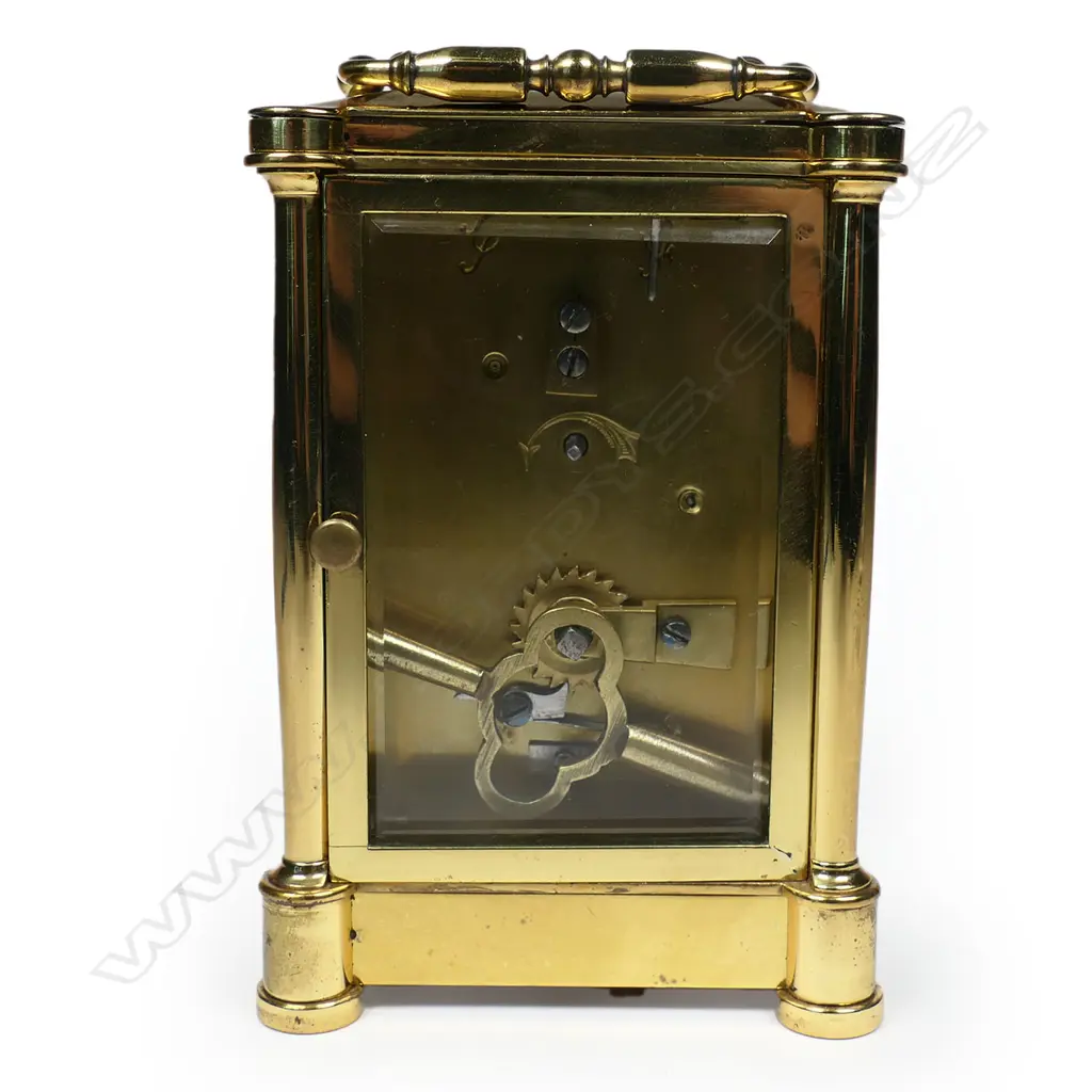 An early 20thC brass cased carriage clock, Image 1++