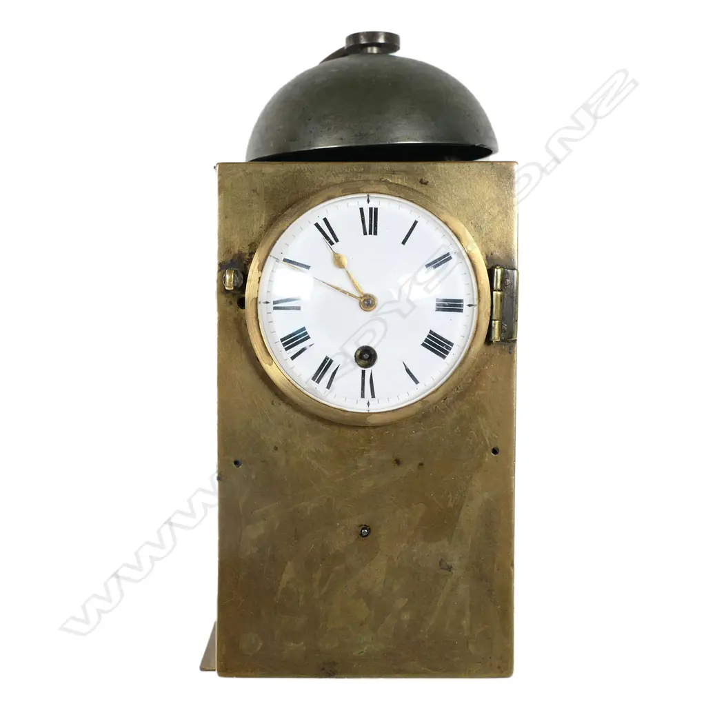 An unusual George III period small portable alarum clock, by R. Fletcher, Chester, Image 1++