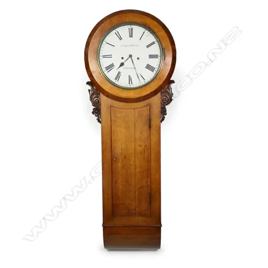 A large 19thC Lithgoe & Bentley of Stafford "Act of Parliament" type wall clock,