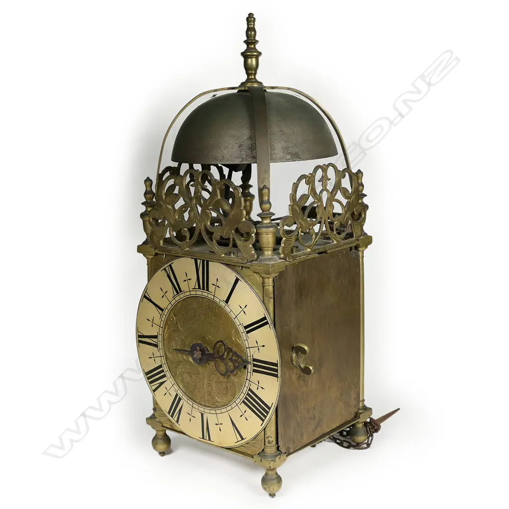 A late 17thC brass lantern clock by Jos Townsend, Helmdon, (Northamptonshire. England), Image 1++